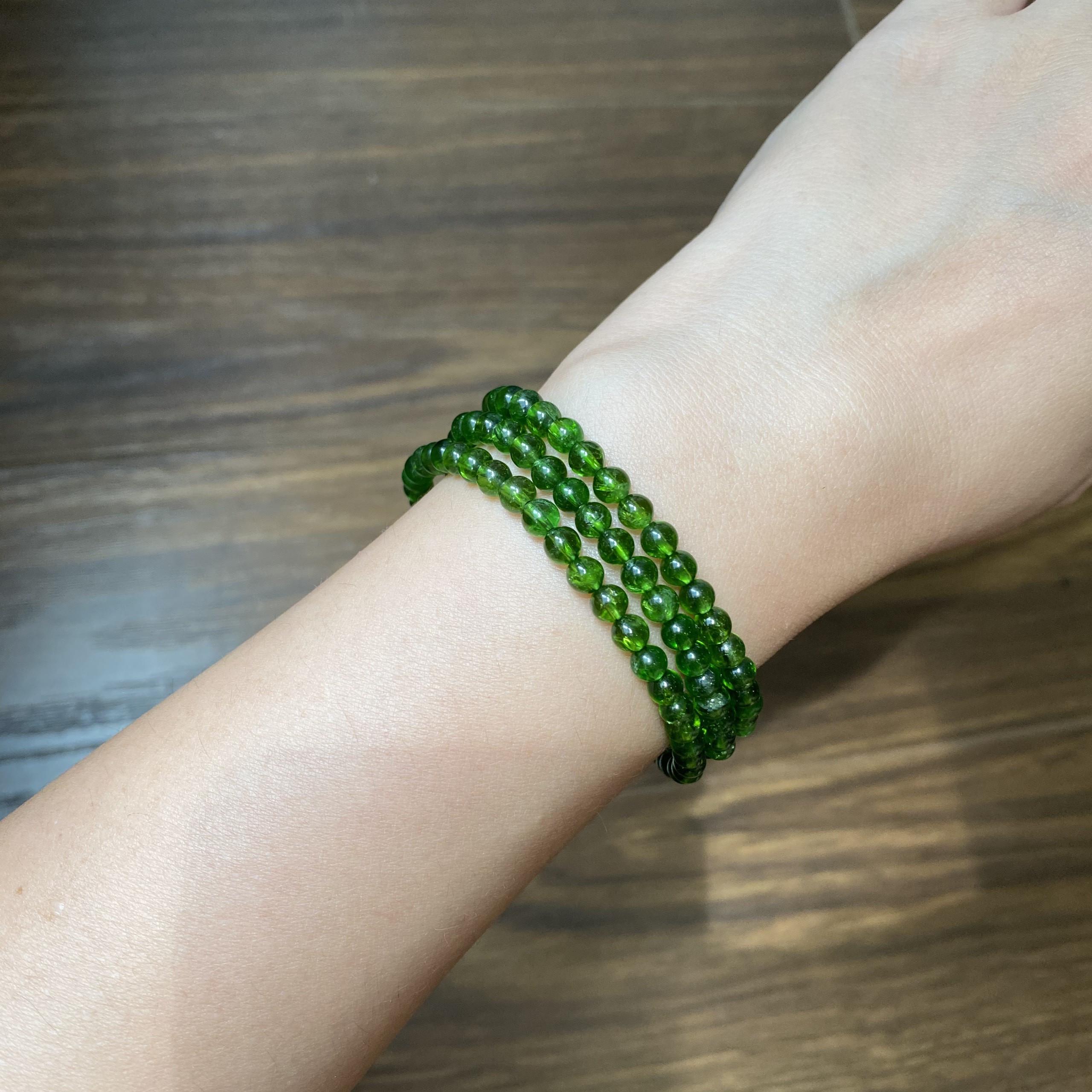 Chuỗi Vòng Tay Đá Diopside 4 Ly