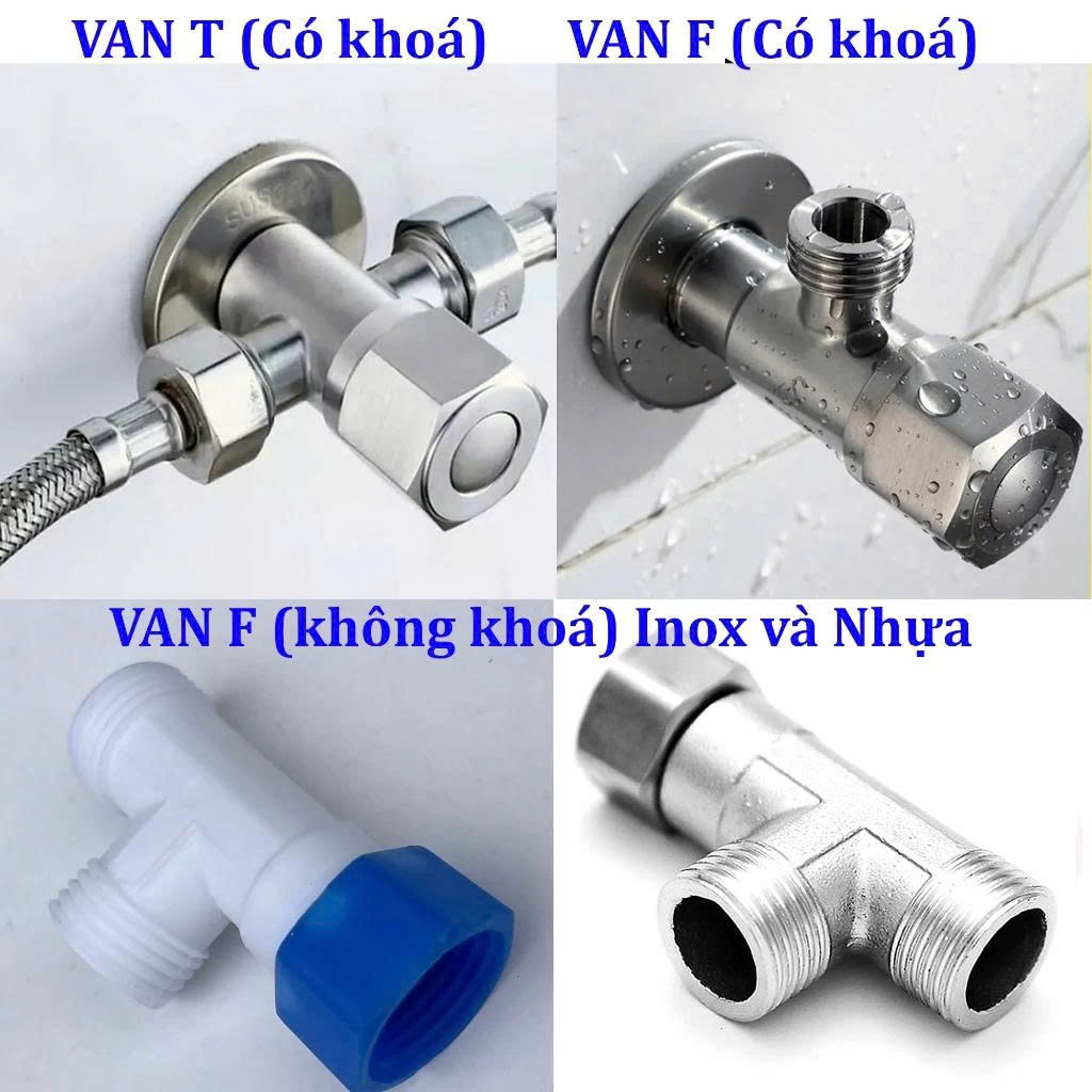Van Chia Nước Van Khoá Nước Đủ Loại Phi 21 - Phụ kiện đấu nối thiết bị nhà tắm
