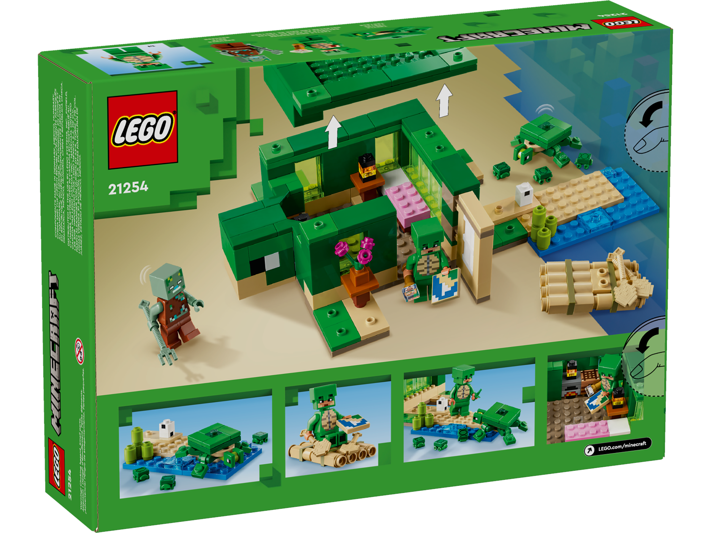 Đồ Chơi Lắp Ráp Ngôi Nhà Rùa Biển - The Turtle Beach House - Lego Minecraft 21254 (234 Mảnh Ghép)