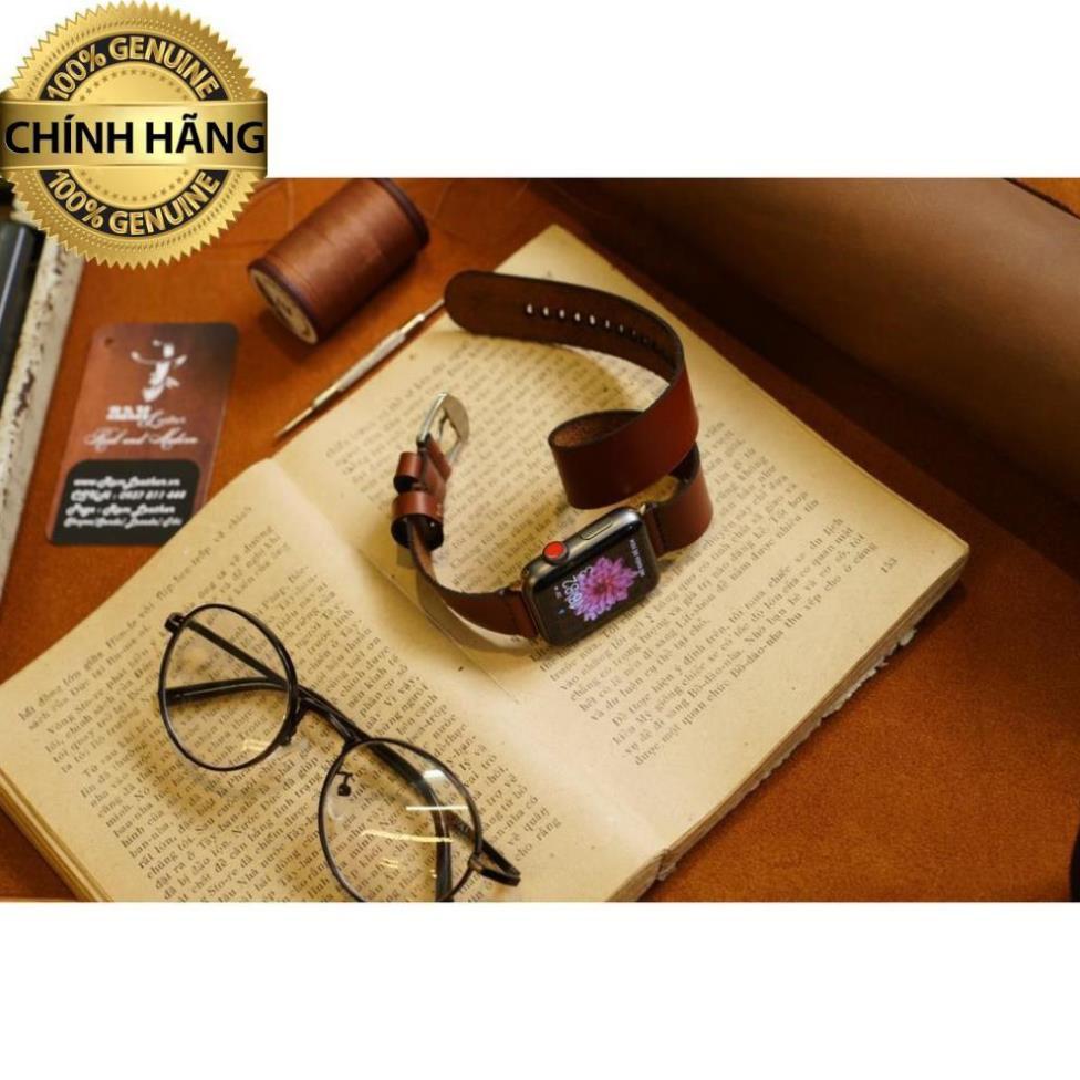 DÂY ĐỒNG HỒ ĐÔI DOUBLE STRAP DA BÒ THẬT CAO CẤP - CHÍNH HÃNG RAM LEATHER .