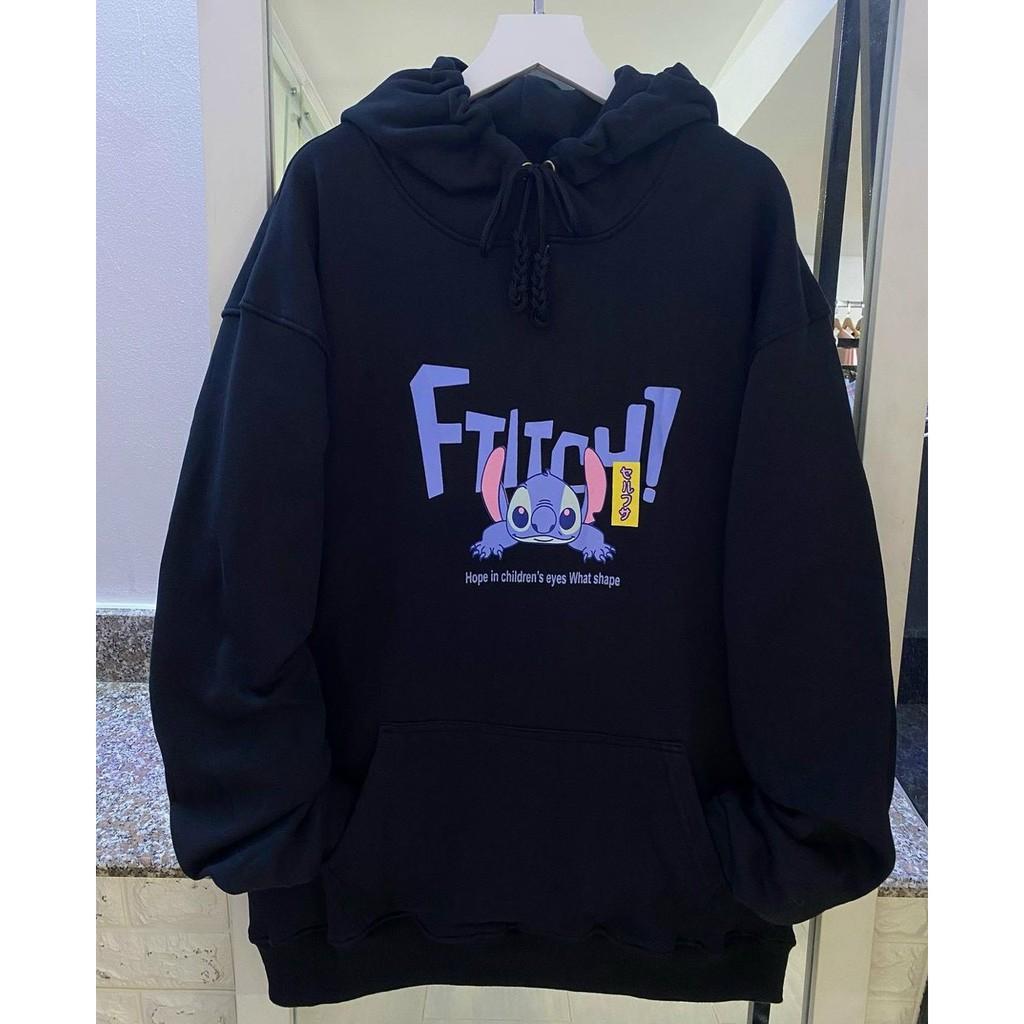 Áo Khoác Hoodie Unisex In Ftitch Hoạt Hình đáng yêu