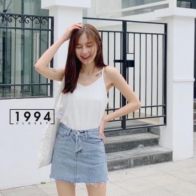 ÁO 2 DÂY PHI LỤA SANG CHẢNH FORM RONG