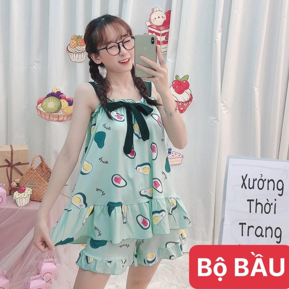 Bộ bầu 2 dây Quảng Châu mặc mùa hè siêu xinh