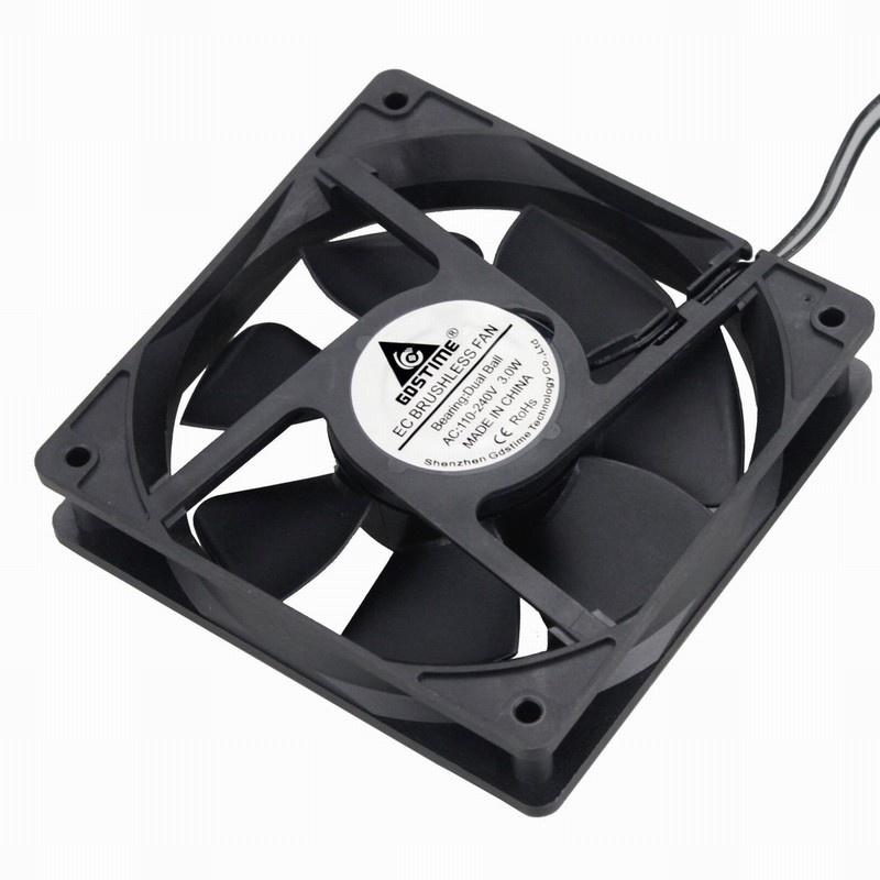 1 Pcs Gdstime 86CFM Electric Cooling Cooler AC 11V 111V 11V 130V 140V 1700RPM 1111B EC Motor Fan 11cm DC 11mm x 11mm 1 Wire