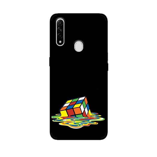 Hình ảnh Ốp Lưng in cho Oppo A8 Mẫu Rubik Màu Nước - Hàng Chính Hãng