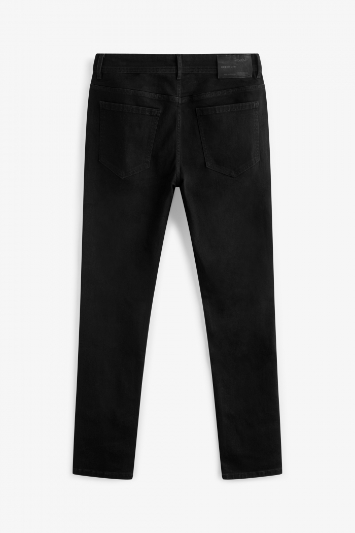 Quần Jean nam Routine màu đen form slimfit có độ co giãn 10F20DPA102CR2