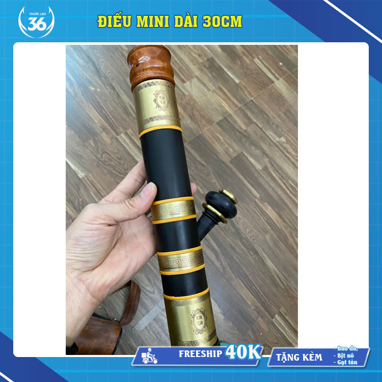 DIEU CAY Mini 20-30-40-60cm Chống Đổ Nước (Tặng Bao Da + nhấc tàn+Bịt Nõ)