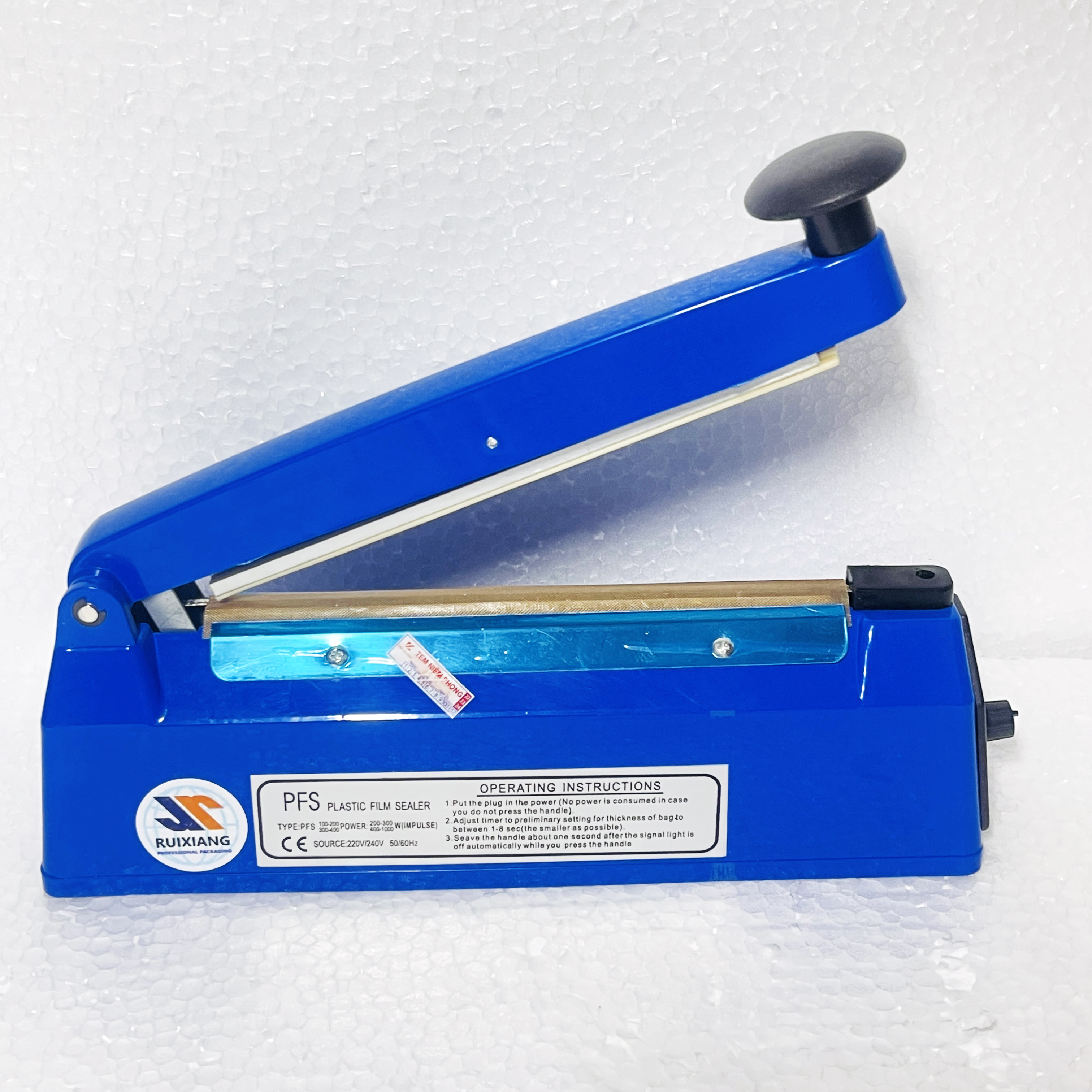 Máy Hàn Túi Nilon Dập Tay Ruixiang FPS-250 – 25cm, Biến Áp Cơ Bền Bỉ - hàng nhập khẩu