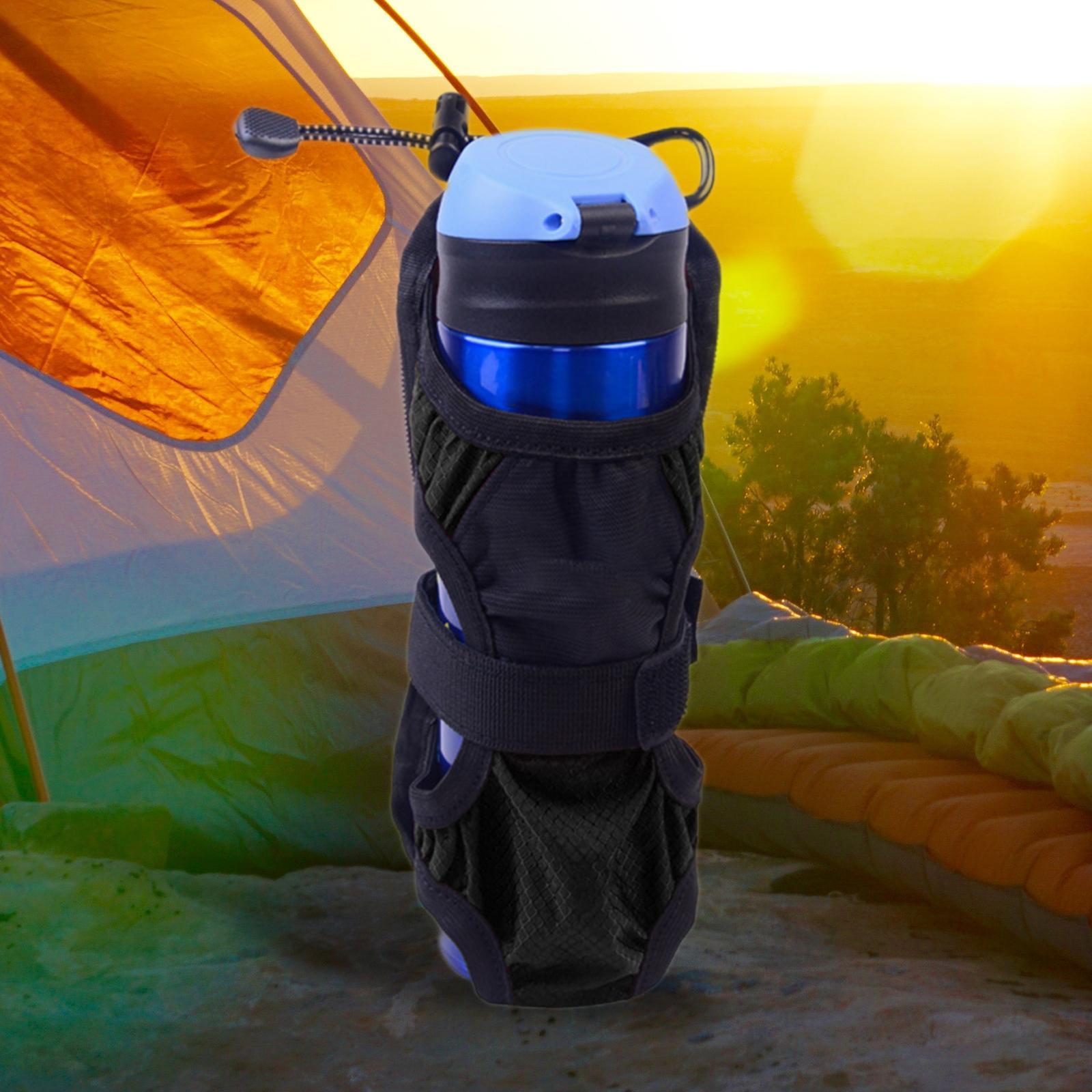 Shoulder Strap Water Bottle Carrier Cover Bag with Long Strap Holder