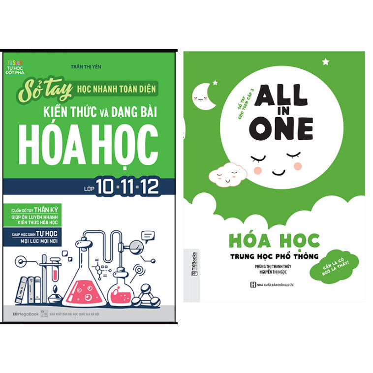 Combo All In One - Hóa Học Trung Học Phổ Thông+Sổ Tay Học Nhanh Toàn Diện Kiến Thức Và Dạng Bài Hóa Học Lớp 10 - 11 - 12