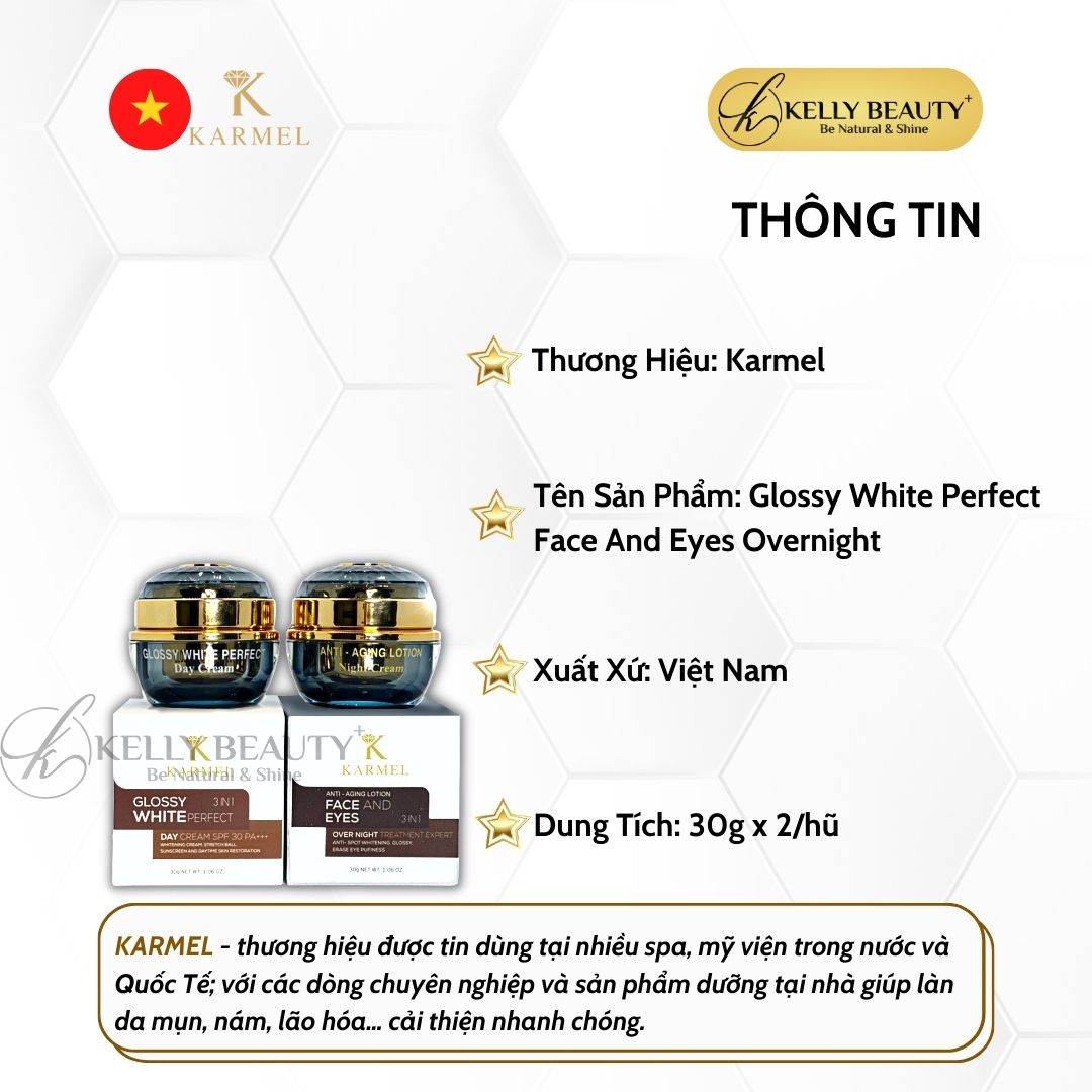 Kem Dưỡng Tái Sinh Đa Tầng Karmel – Giúp Da Trắng Sáng, Săn Chắc, Đàn Hồi và Mịn Màng Da | Kelly Beauty
