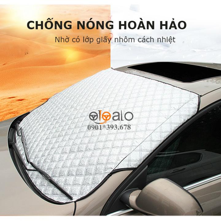 Tấm che nắng kính lái ô tô Ford Mondeo vải dù 3 lớp cao cấp TKL - OTOALO