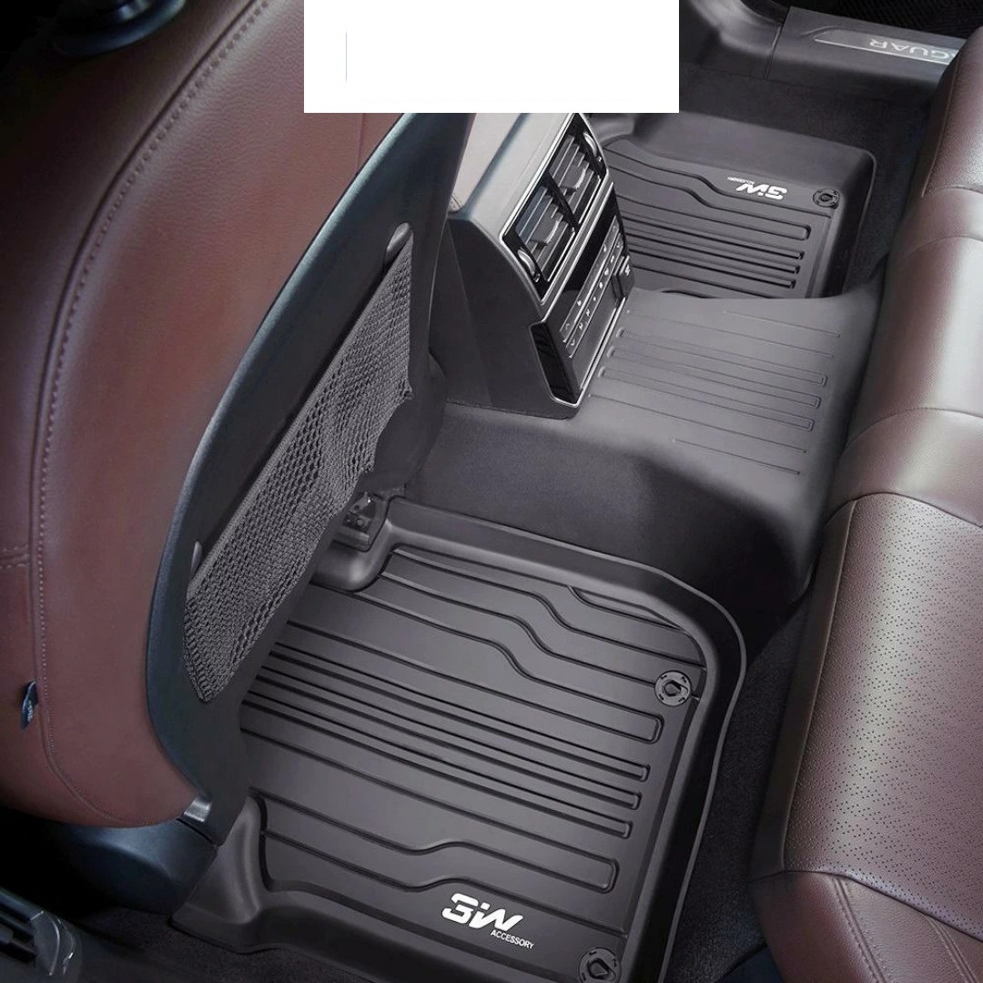 Thảm lót sàn xe ô tô JAGUAR F - PACE 2014- đến nay Nhãn hiệu Macsim 3W chất liệu nhựa TPE đúc khuôn cao cấp - màu đen