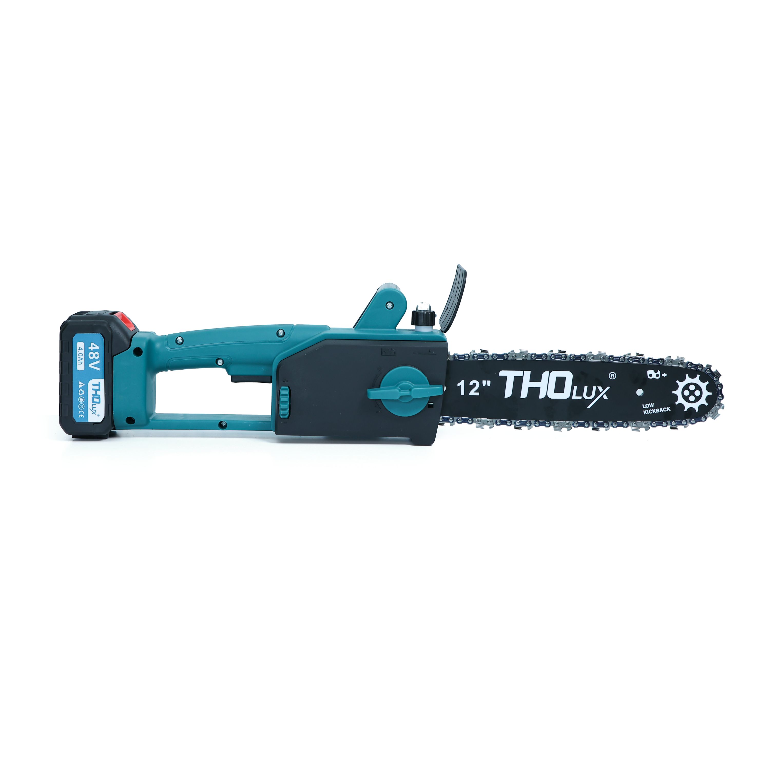 Máy cưa xích pin Tholux M-9092 Chiều dài lam 300mm ~12 inch, pin 10cell, Động cơ Không Chổi Than