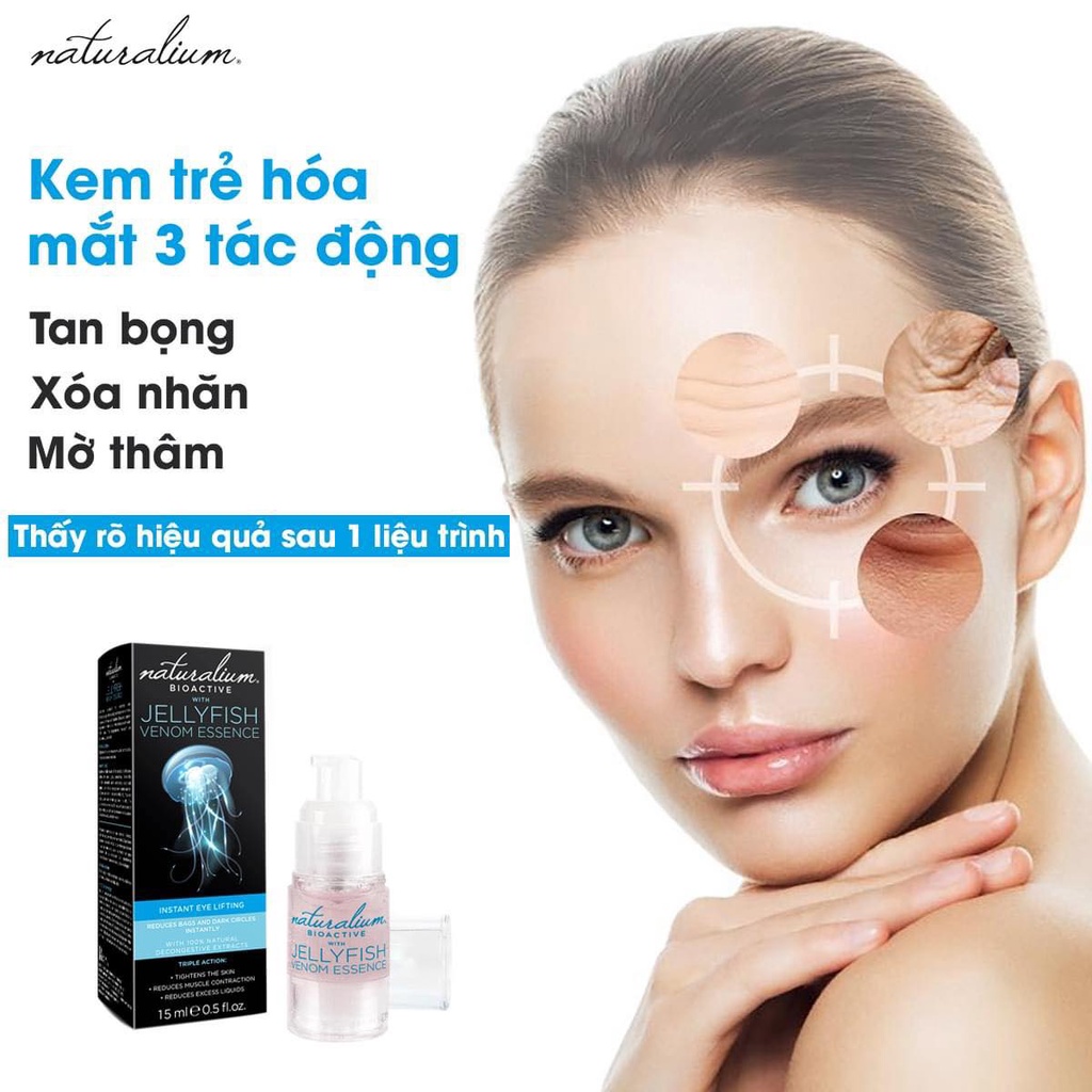 Kem mắt NATURALIUM tinh chất nọc sứa 20ml giúp săn chắc da, giảm quầng thâm và giảm bọng mắt