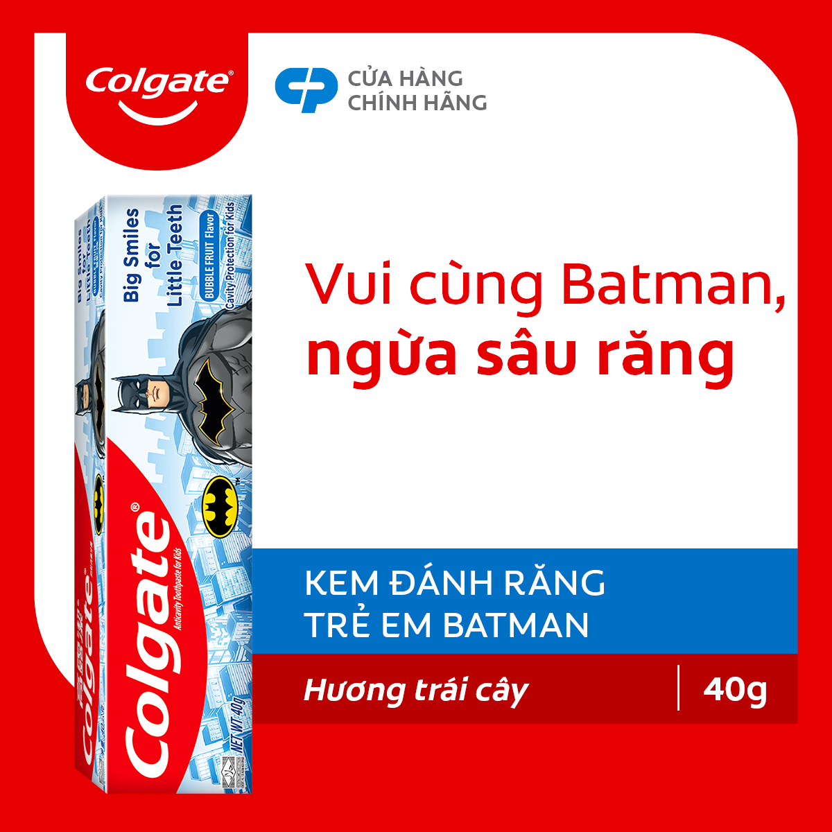 Kem đánh răng Colgate Batman 40g dành cho bé