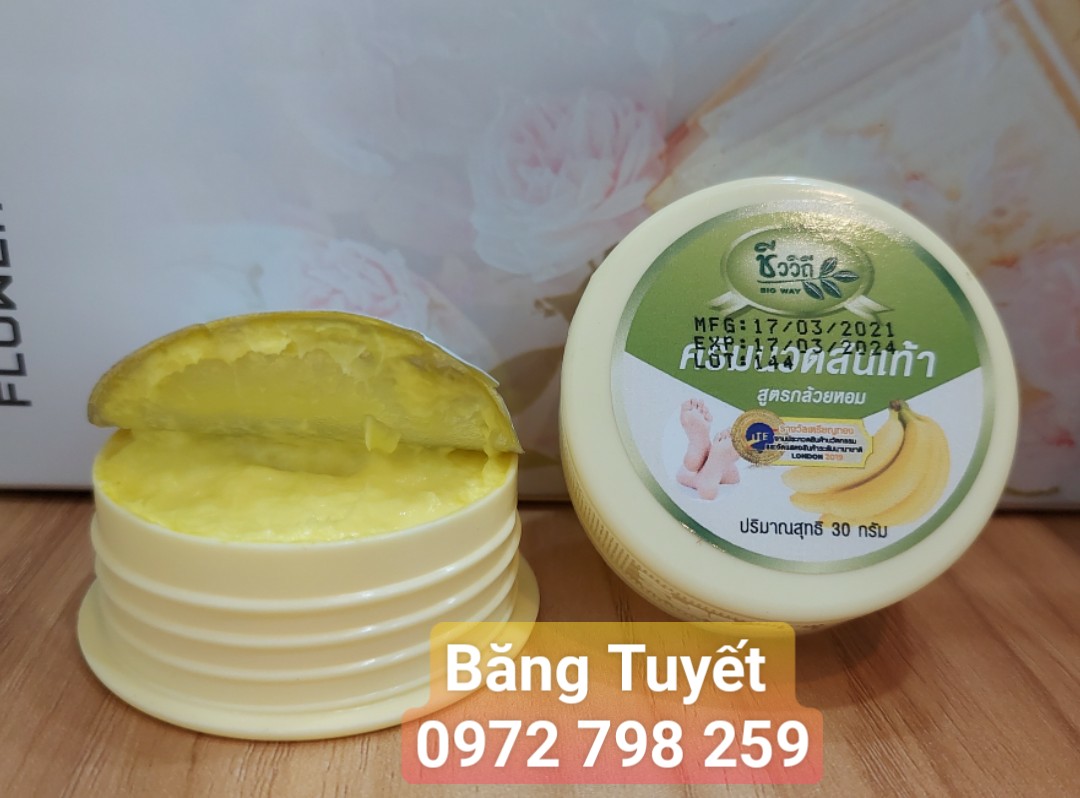 Kem nứt gót chân chuối thái The banana Cream heels