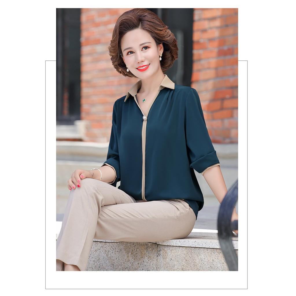 Áo Kiểu Sơ Mi Nữ Đính Cúc Cổ Tròn Dáng Áo Nữ Trung Niên From Rộng Sang Trọng Cho Khách Từ 5080kg GOTI 3A02 giá rẻ nhất tháng 52023 #37 Áo Kiểu Sơ Mi Nữ Đính Cúc Cổ Tròn Dáng Áo Nữ Trung Niên From Rộng Sang Trọng Cho Khách Từ 5080kg GOTI 3A02 giá rẻ nhất tháng 52023