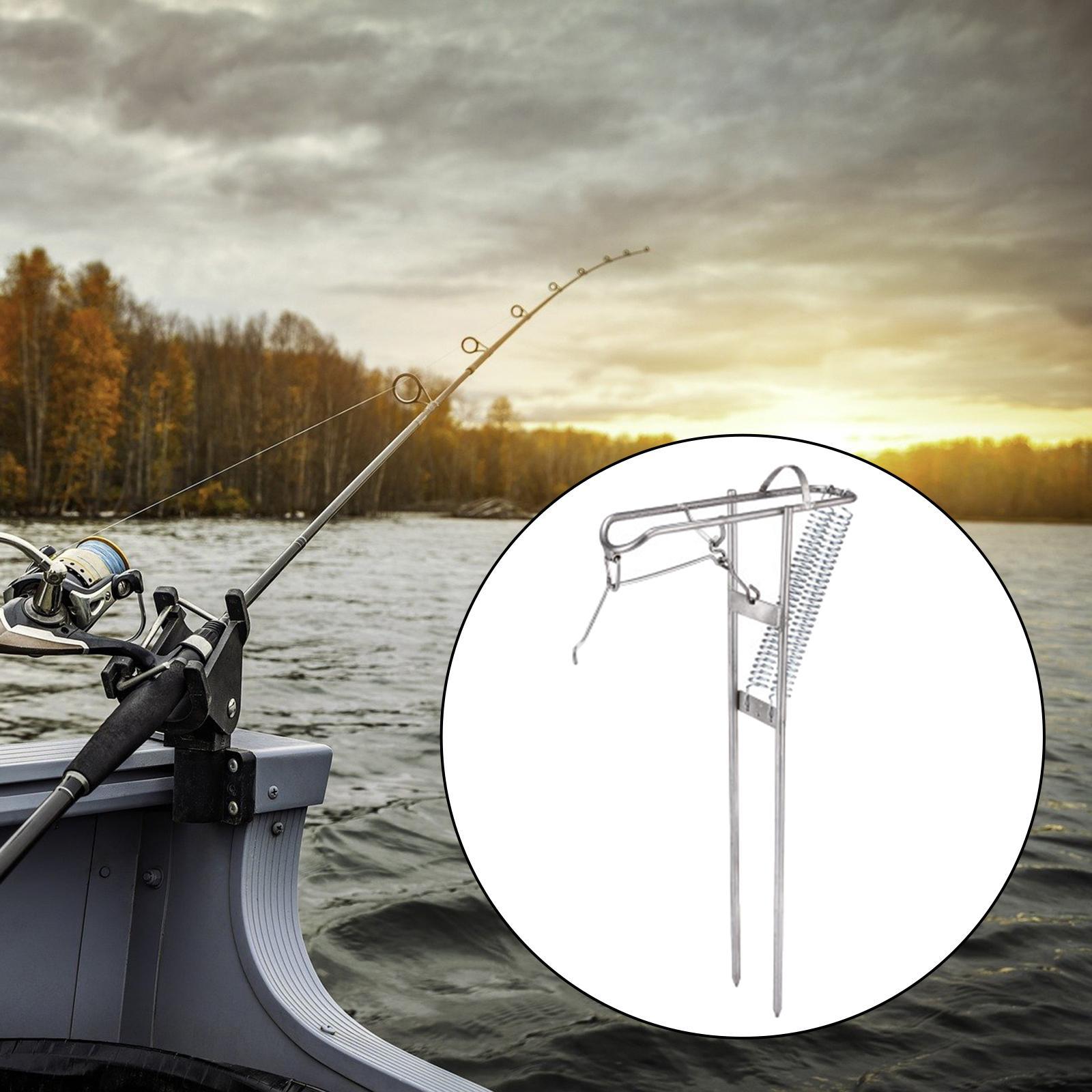 Spring Fishing Rod Holder Rod Stand Fishing Pole Holder Universal Double Spring Ground Support Rod Rack for Bank Ponds Rivers Fishing Tools