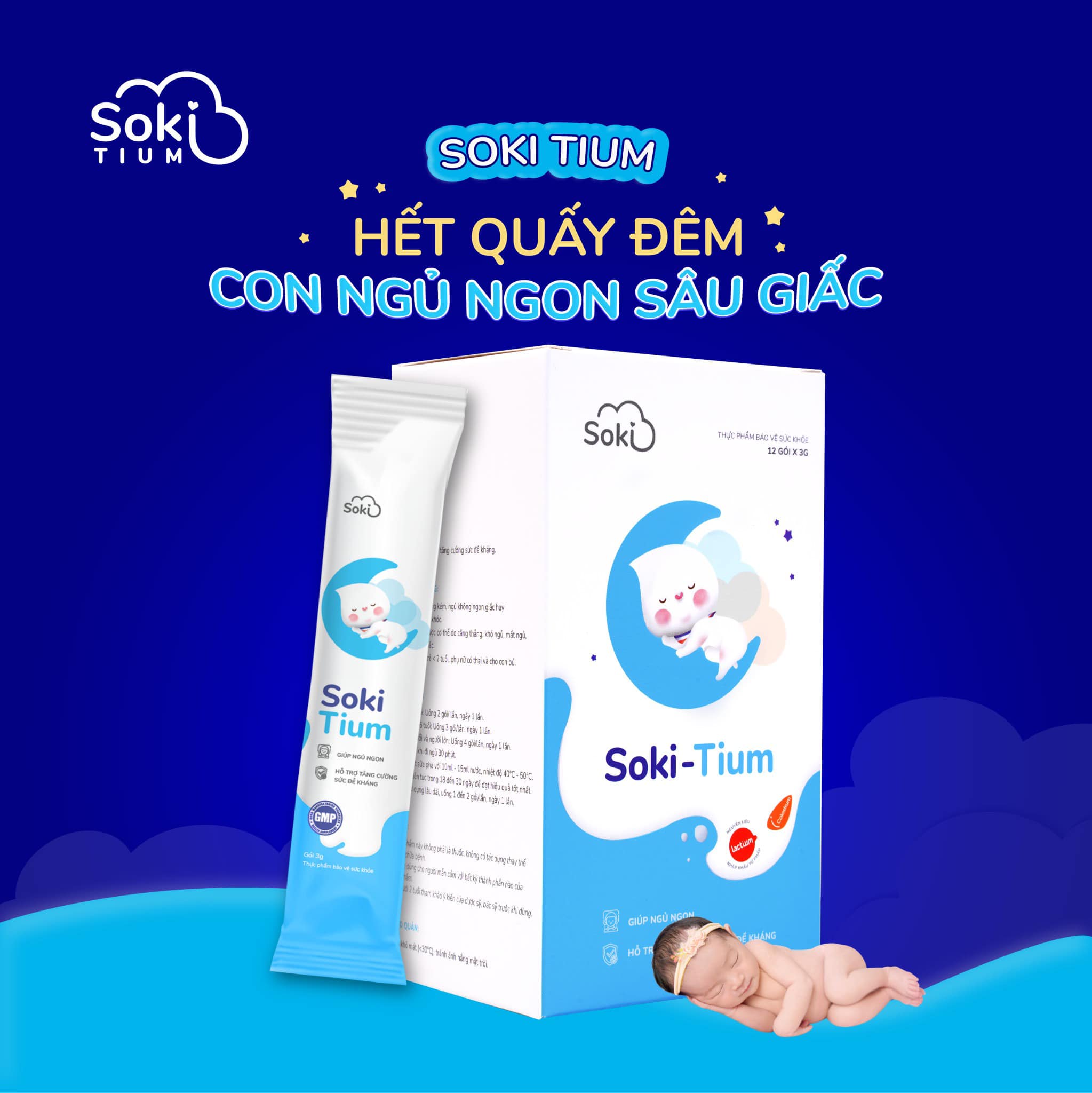 Soki Tium - Sản phẩm giúp con ngủ ngon, sâu giấc