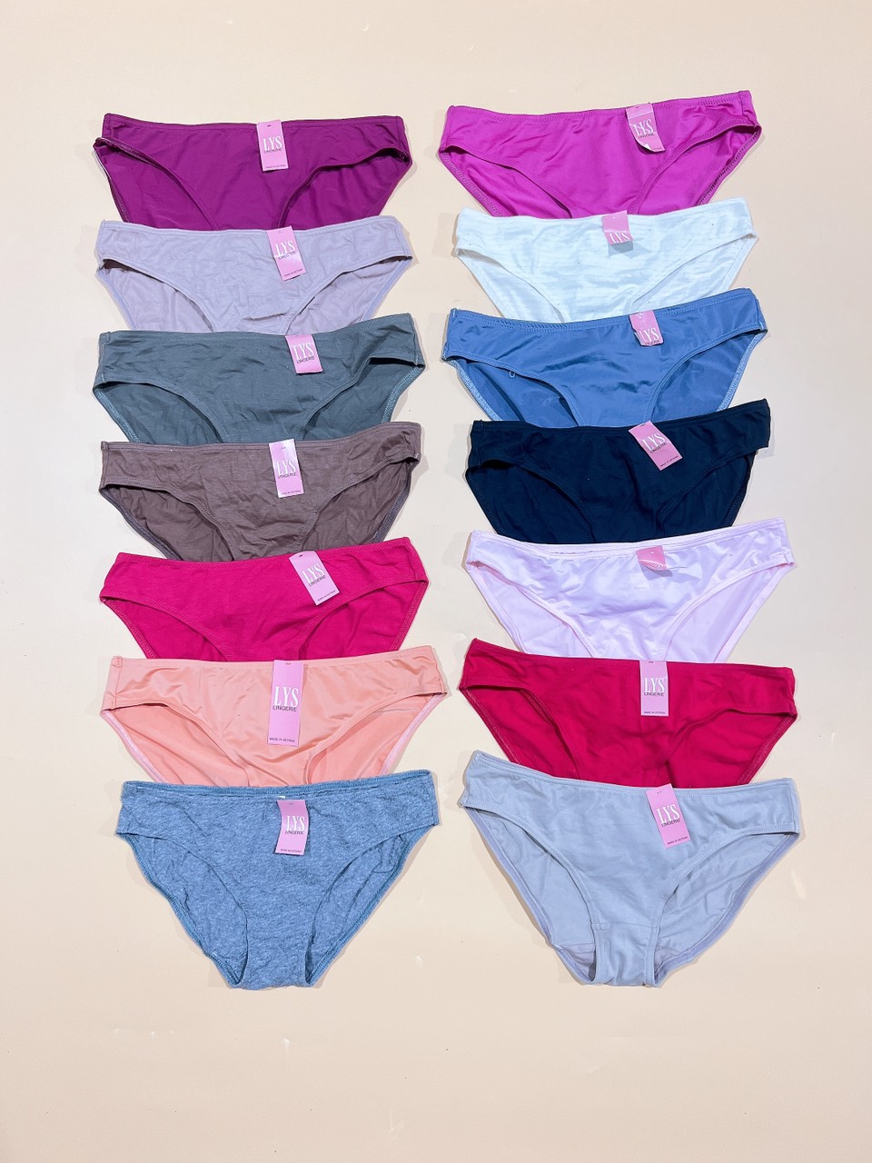 COMBO 5 QUẦN LÓT NỮ COTTON / THUN LẠNH HỌA TIẾT LYS (HÀNG XƯỞNG THANH LÝ)