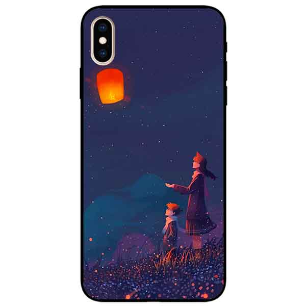 Ốp lưng in cho Iphone Xs Max Mẫu Conan Ngắm Đèn