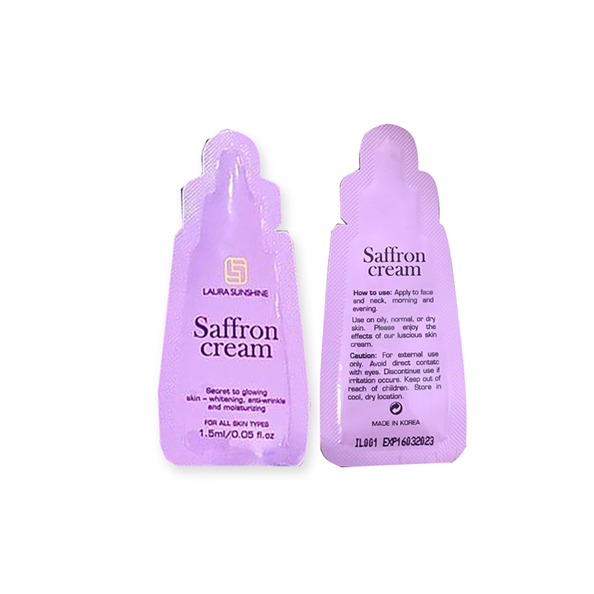 1 gói Serum dưỡng trắng tinh chất Nhuỵ hoa nghệ tây Laura Sunshine Saffron Serum Mini