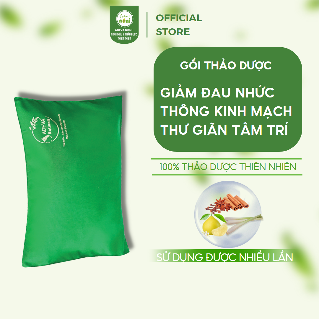 Gối Thảo Dược ADEVA Giảm Đau Mỏi Nhanh Chóng, Tăng Tuần Hoàn Máu, Giảm Căng Thẳng, Mệt Mỏi