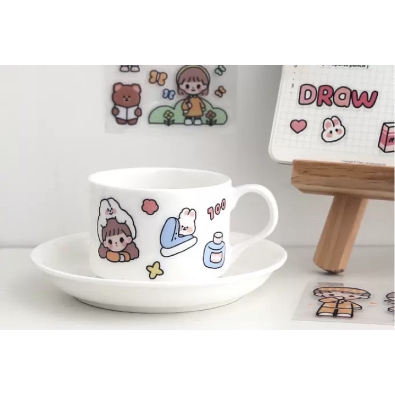 Sticker hộp 100 tấm cute HappyDay