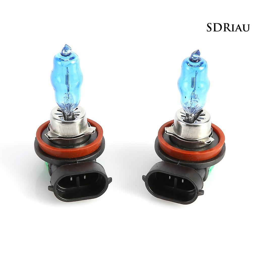 Set 2 Đèn Pha H11 12v 100w 6000k Siêu Sáng Dành Cho Ô Tô / Xe Tải