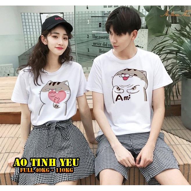 Áo thun cặp đôi Couple, có BigSize từ S đến 8XL, form slimfit, cotton thoáng mát, ATTY06- Thời Trang Waoo