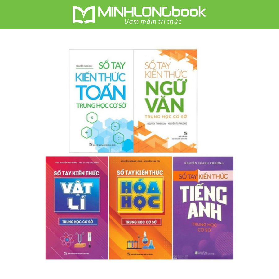 Sách: Combo 5 Cuốn Sổ Tay Kiến Thức Trung Học Cơ sở