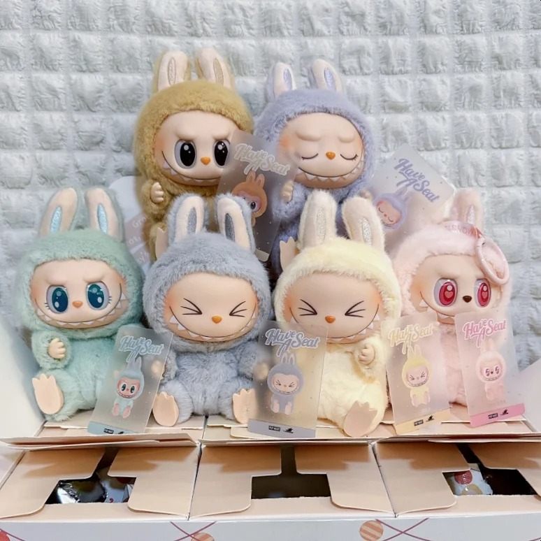 Gấu labubu móc khoá popmart V1V2 trò chơi labubu giá rẻ đồ chơi labubu mini 17cm