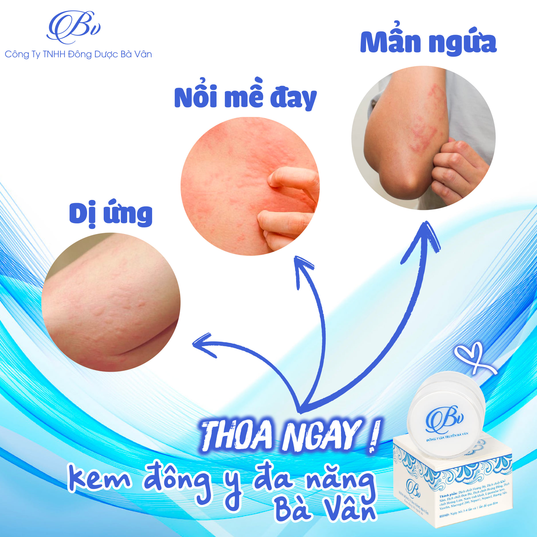 Kem Bôi Đông Y Đa Năng Bà Vân, An Toàn Cho Bé &amp; Cho Cả Gia Đình - Sản phẩm của đông dược Bà Vân