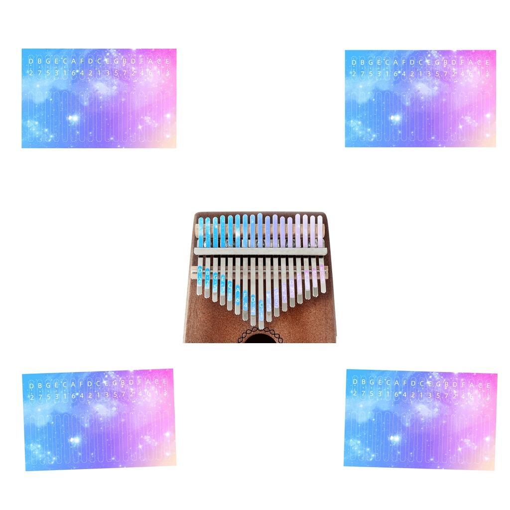 4 x Piano Scale Note Key Sticker for Learner
