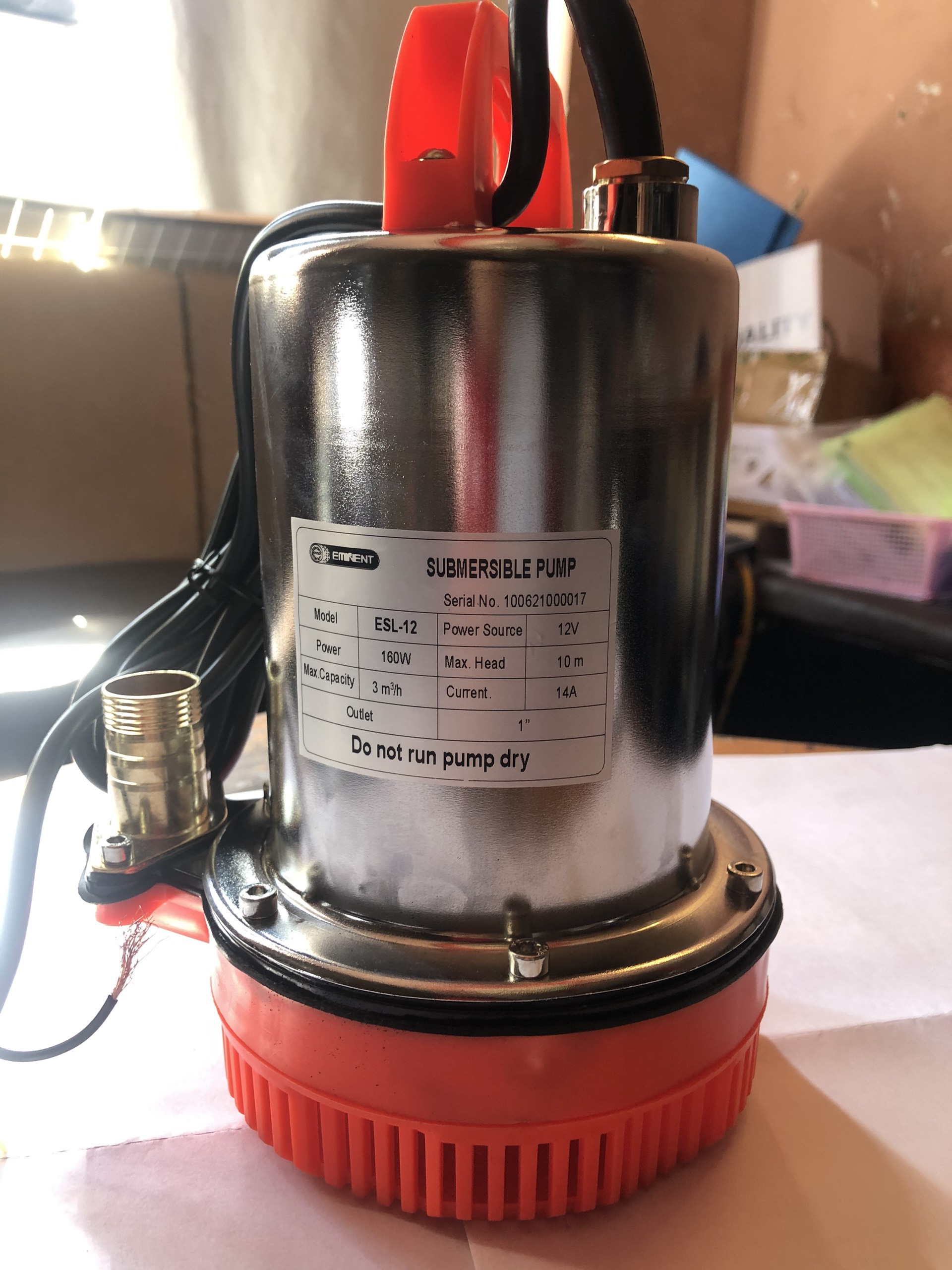 Máy bơm nước chìm 12v - máy bơm tõm 12v - máy bơm thả chìm