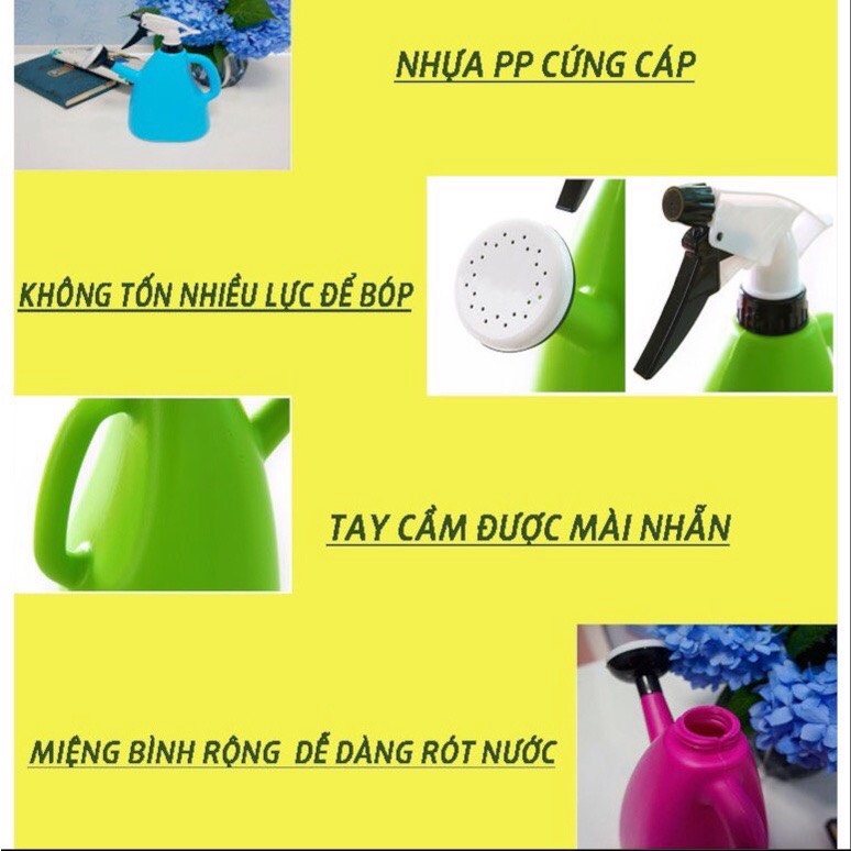 Bình tưới cây đa năng 2 trong 1, bình tưới cây 2 đầu dung tích 1.5l