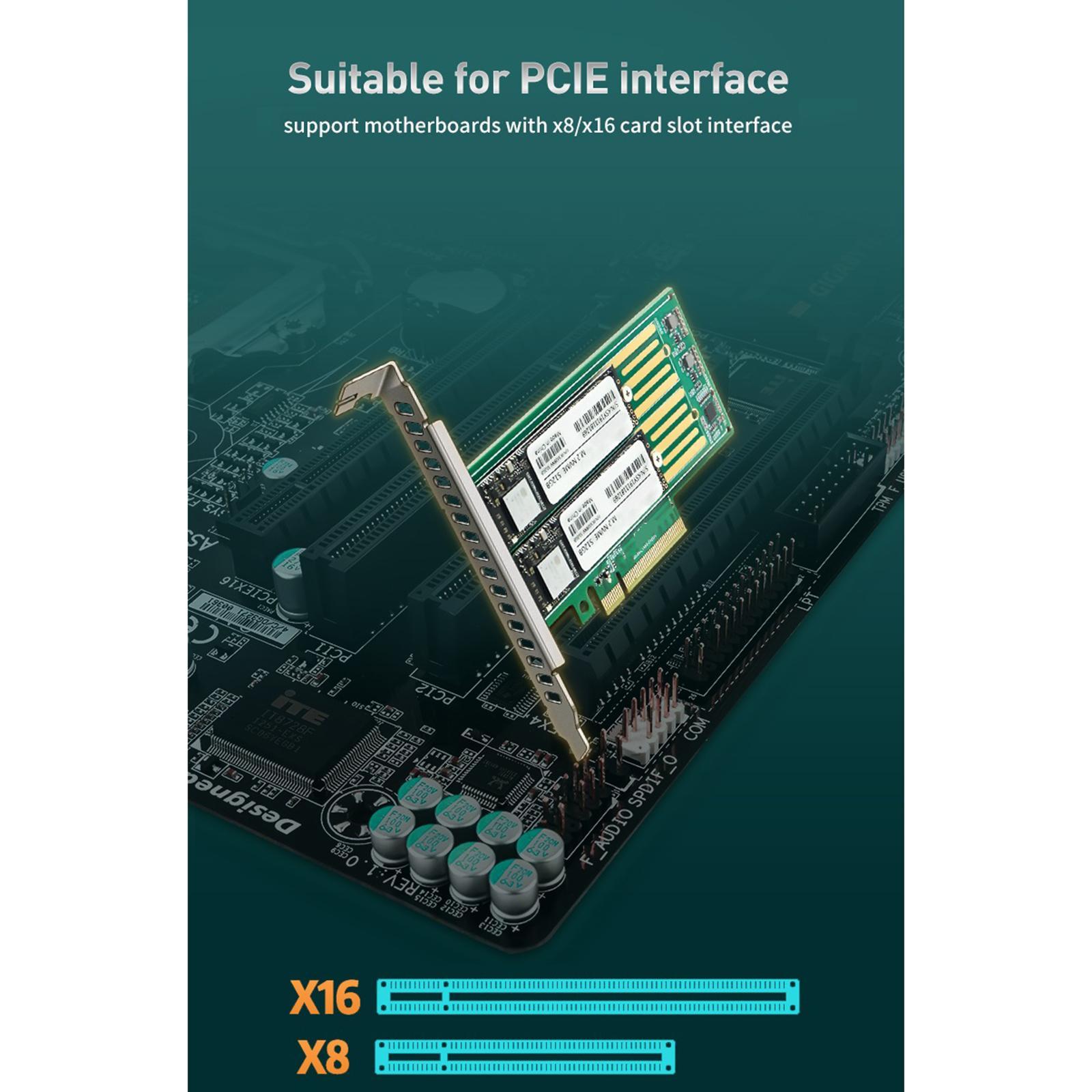 SSD Expansion Card M.2 NVMe to PCIe Adapter M Key B Key For PC M.2 SATA SSD