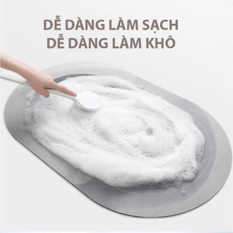 Thảm lau chân chùi chân nhà tắm ,nhà bếp BATHROOM ,siêu thấm hút nước ,chống trơn trượt kích thước 60 x 40cm