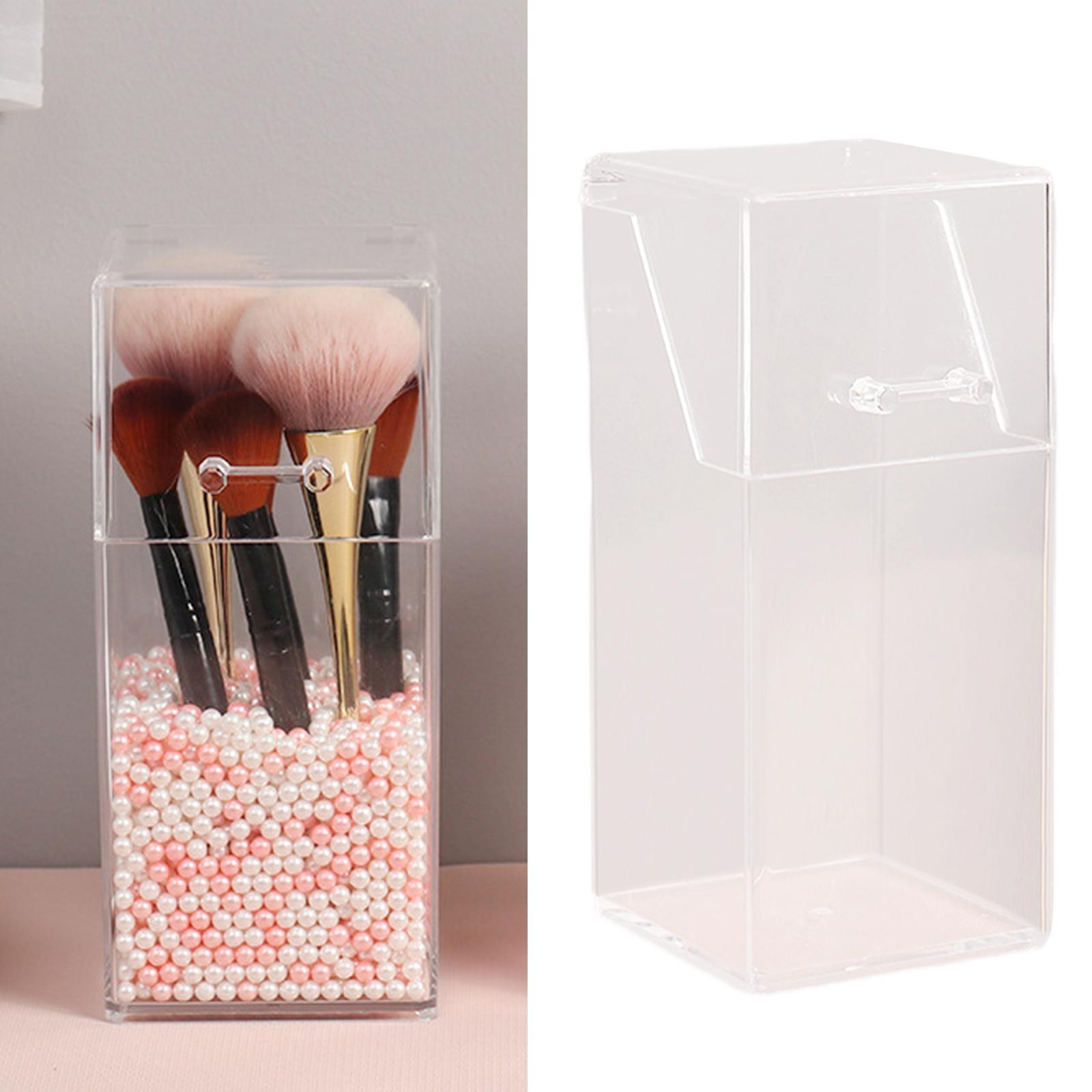 Transparent Acrylic Cosmetic Organizer Makeup Brush Container Storage Holder