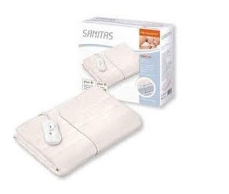 Đệm Điện Sưởi Ấm Sanitas SWB 20, 3 Mức Nhiệt Tùy Chỉnh, Nệm Sưởi Chống Quá Nhiệt, Chất Liệu Cotton Có Thể Giặt, Nhập Đức