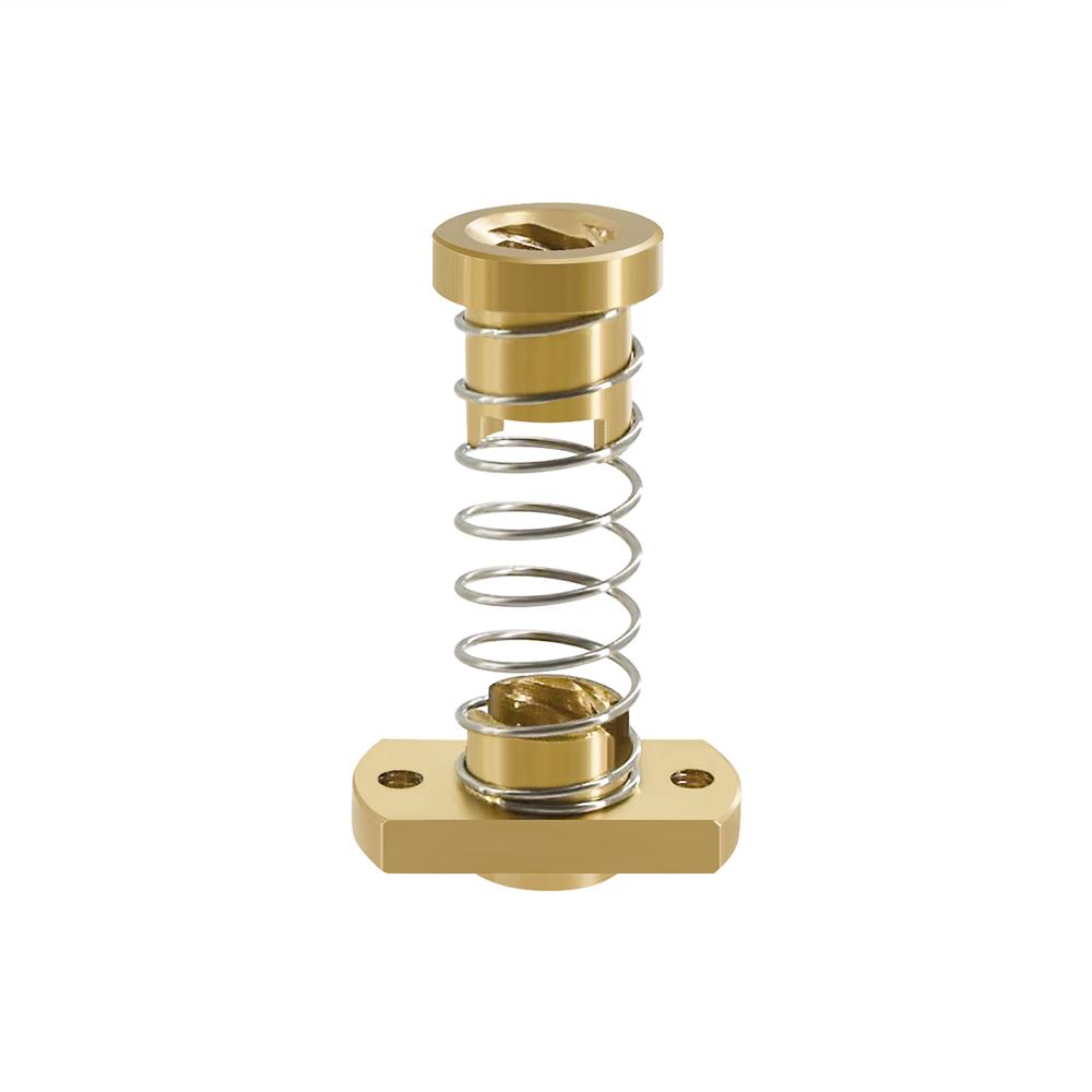 T8 Dây dẫn chống phản ứng dữ dội Vít 2 mm/8 mm Đồng thau/Đai ốc POM được sử dụng để nâng cấp Máy in 3D Ender 3 CR-10 Thanh ren Acme Loại bỏ khoảng cách