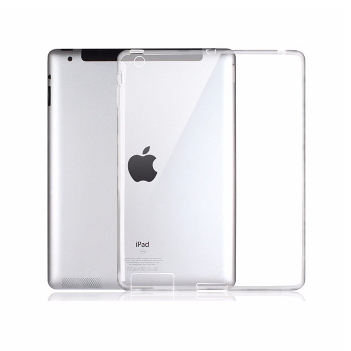 Ốp lưng silicon dẻo trong suốt dành cho iPad 2/3/4