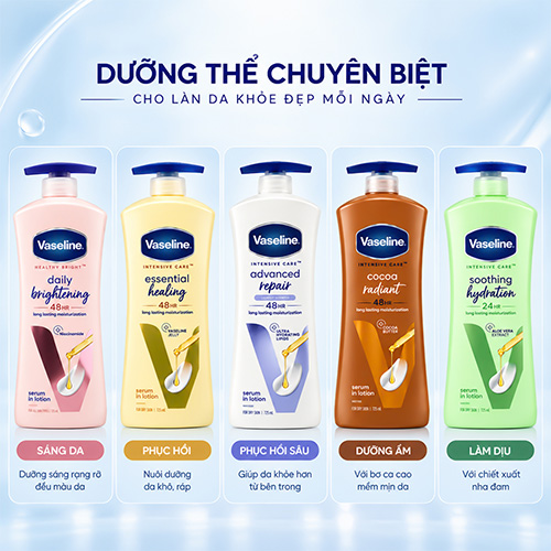 Sữa dưỡng thể Vaseline Intensive Care (725ml) - Hàng chính hãng