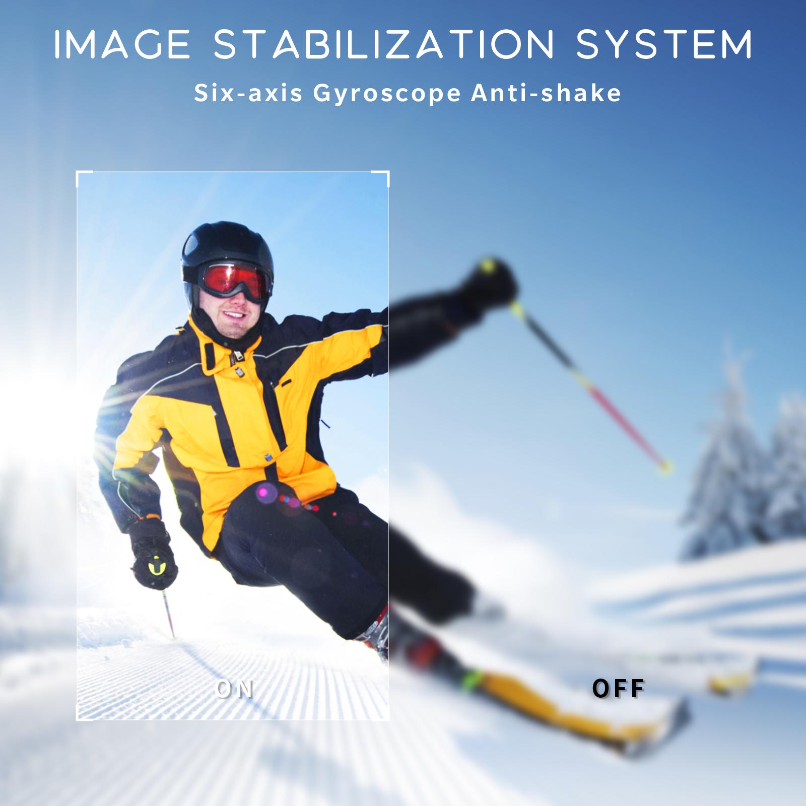 Camera hành động Ultra HD 4K 60/30fps 1080p 60fps WiFi 2.4g Hz 170d dưới nước Ghi lại mũ bảo hiểm không thấm nước