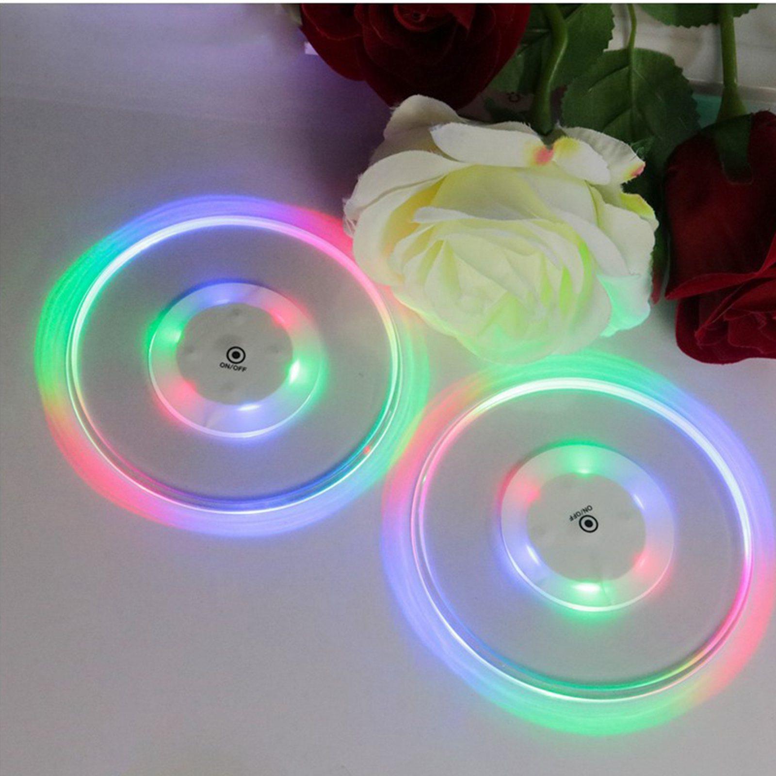 LED Cup Coaster Pad Holder Atmosphere Light Lamps Party Bar Decor
