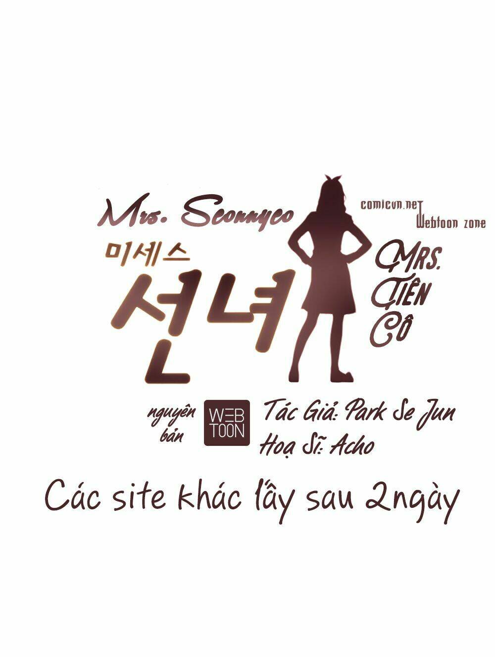 mrs. seonnyeo | mrs. tiên cô chapter 6 3