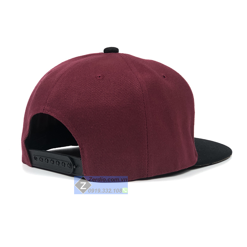 Mũ Snapback Hiphop đỏ vải kaki cao cấp cho cả nam và nữ