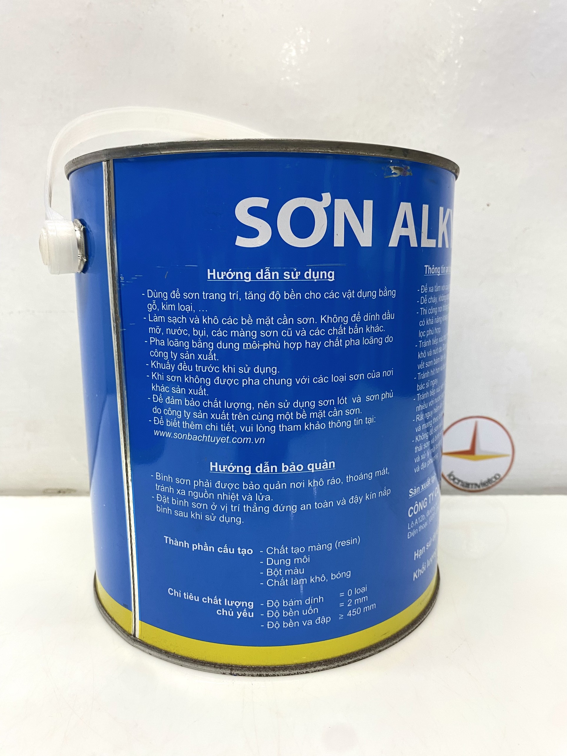 Sơn dầu Bạch Tuyết màu vàng 542 3kg
