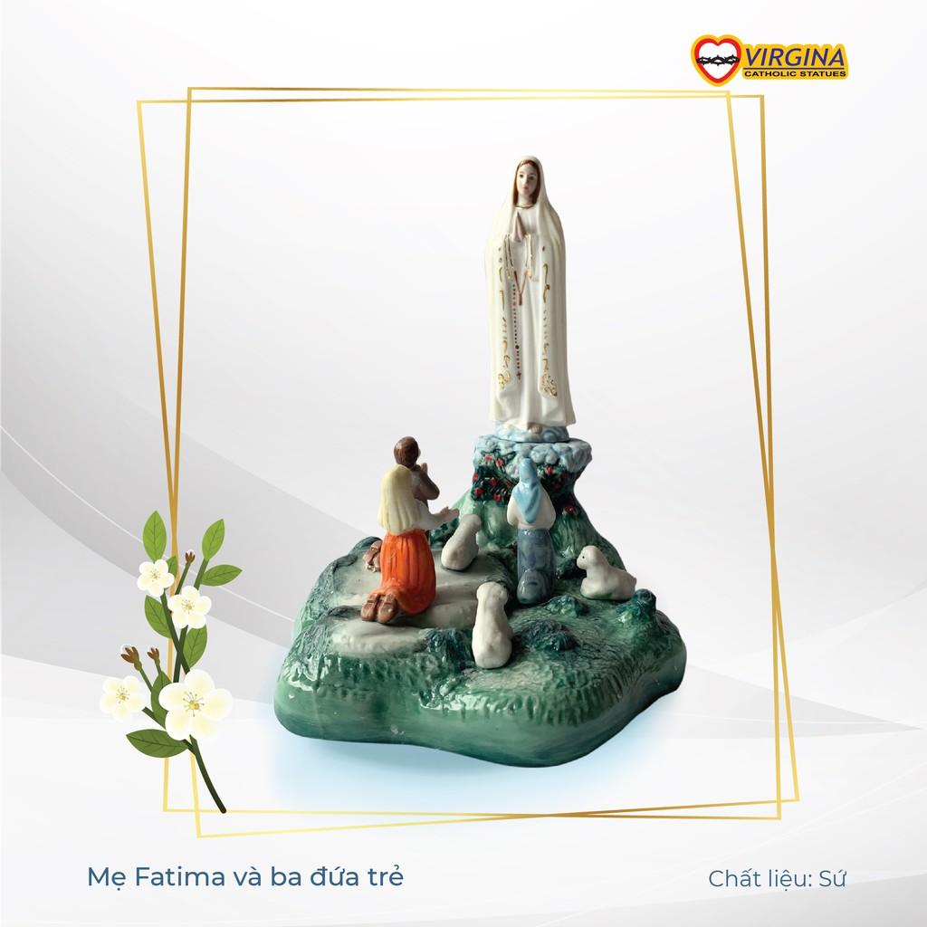 Tượng Sứ- Mẹ Fatima, ba trẻ và con cừu